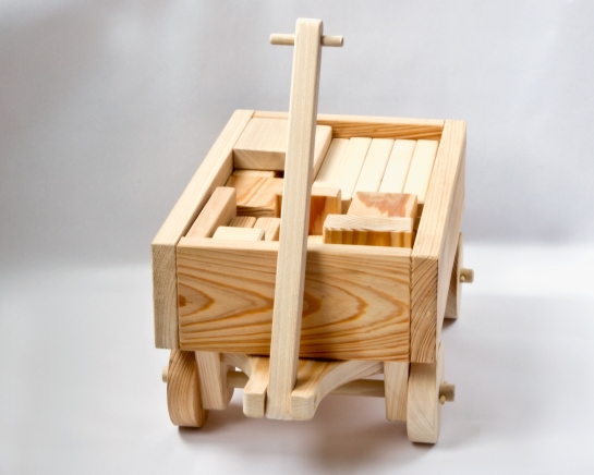 Handmade Wooden Toy Wagon with Blocks Mike Roberts ...